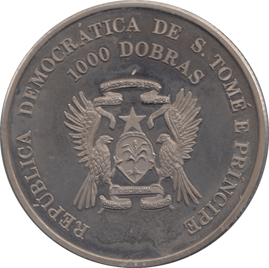 1996 1000 DOBROS S. TOME E PRINCIPE - WORLD COINS - Cambridgeshire Coins