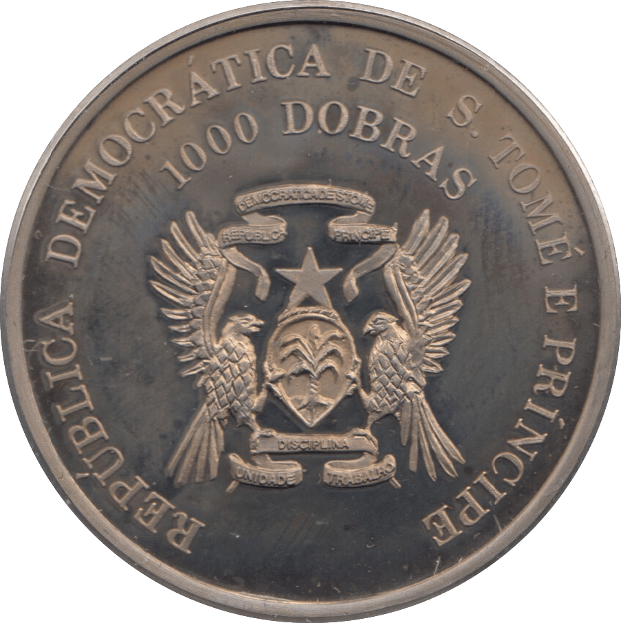 1996 1000 DOBROS S. TOME E PRINCIPE - WORLD COINS - Cambridgeshire Coins