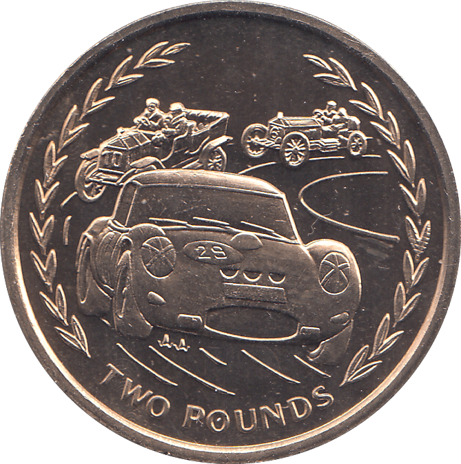 1996 2 POUNDS RACE CAR ( BU ) - WORLD COINS - Cambridgeshire Coins