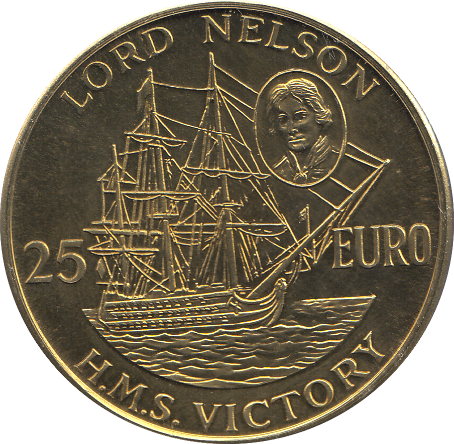 1996 25 EURO UK LORD NELSON BRITANNIARUM DEI GRATIA - WORLD COINS - Cambridgeshire Coins