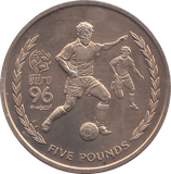 1996 5 POUNDS EURO FOOTBALL COMMEMORATIVE COIN - WORLD COINS - Cambridgeshire Coins