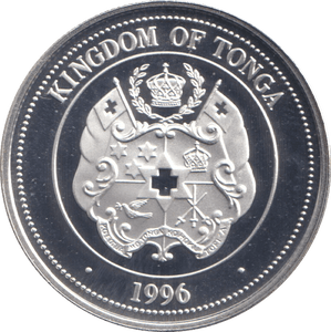 1996 50 CENTS SILVER PROOF KINGDOM OF TONGA - WORLD COINS - Cambridgeshire Coins