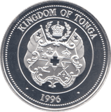 1996 50 SENETI KINGDOM OF TONGA - SILVER WORLD COINS - Cambridgeshire Coins