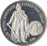1996 .925 SILVER PROOF ROYAL HERITAGE TWO POUNDS FALKLAND ISLANDS - SILVER WORLD COINS - Cambridgeshire Coins
