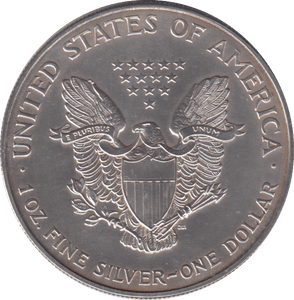 1996 AMERICAN EAGLE SILVER DOLLAR 1 OZ FINE SILVER - WORLD COINS - Cambridgeshire Coins