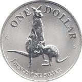 1996 AUSTRALIA DOLLAR 1OZ FINE SILVER - WOLRD SILVER COINS - Cambridgeshire Coins