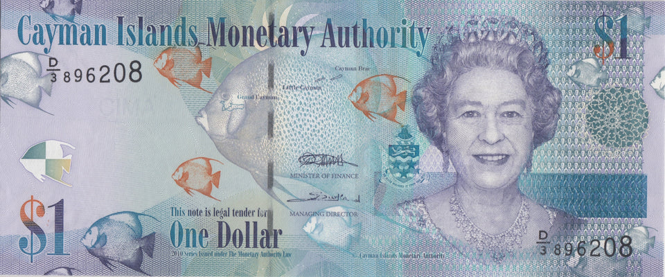 1996 CAYMAN ISLANDS ONE DOLLAR BANKNOTE REF 957 - World Banknotes - Cambridgeshire Coins