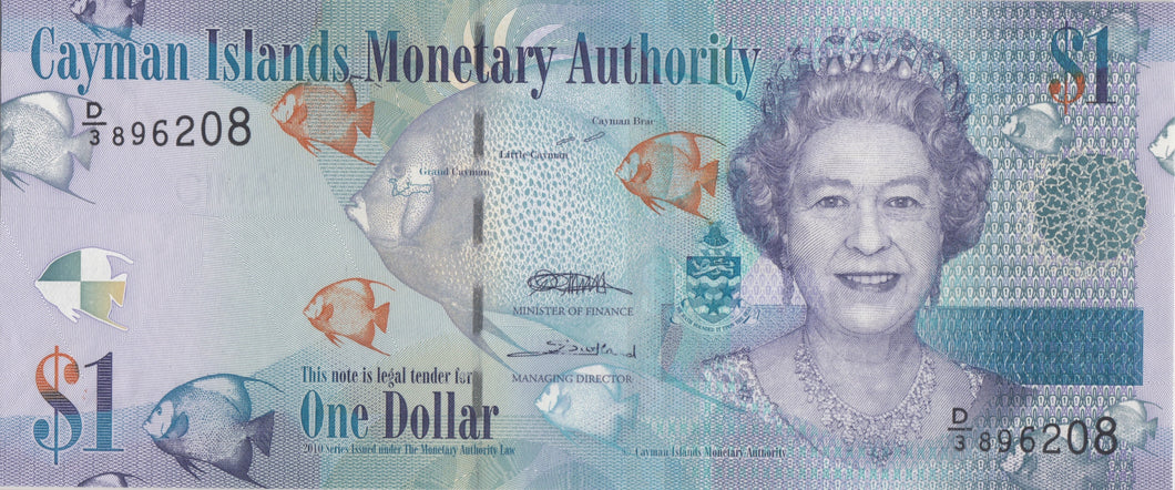 1996 CAYMAN ISLANDS ONE DOLLAR BANKNOTE REF 957 - World Banknotes - Cambridgeshire Coins
