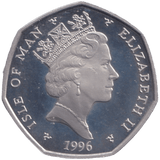 1996 CHRISTMAS 50P SNOWBALL ISLE OF MAN ( PROOF ) - 50P REGIONAL ISSUES - Cambridgeshire Coins