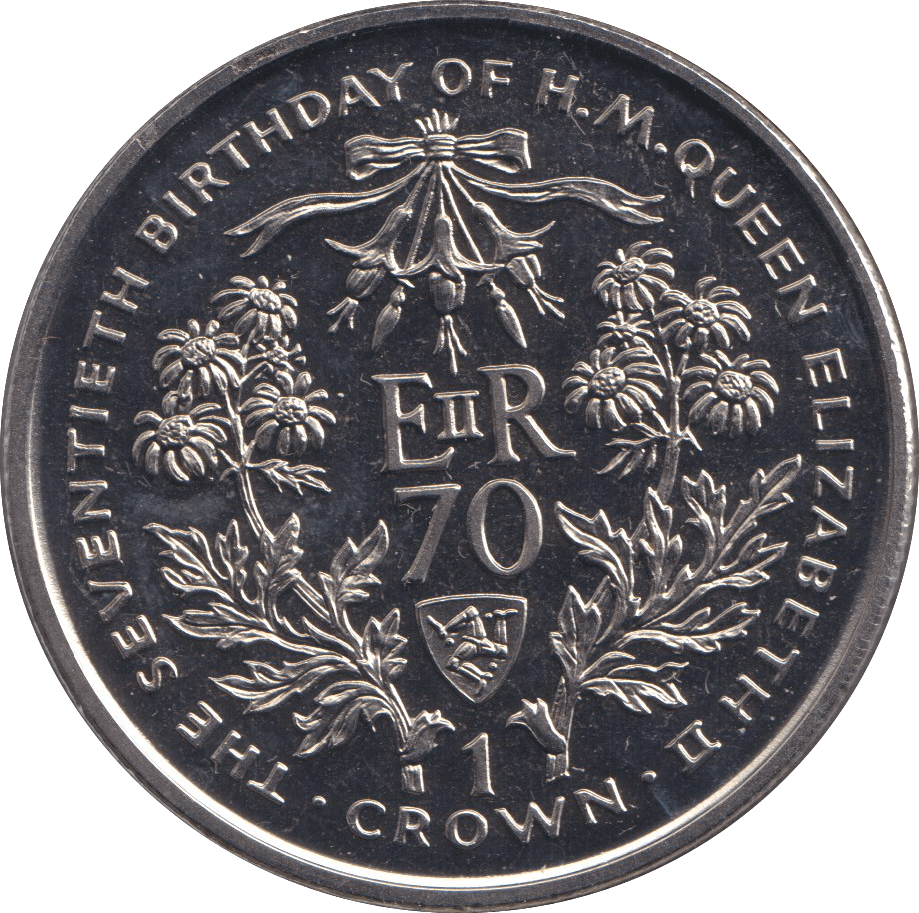 1996 CROWN 70TH BIRTHDAY OF HM QUEEN - WORLD COINS - Cambridgeshire Coins