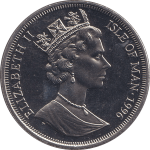 1996 CROWN 70TH BIRTHDAY OF HM QUEEN - WORLD COINS - Cambridgeshire Coins