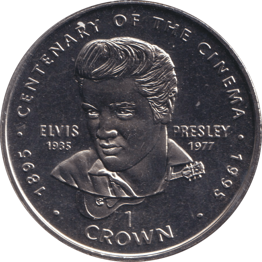 1996 ELVIS PRESLEY CENTENARY OF THE CINEMA CROWN BU - WORLD COINS - Cambridgeshire Coins