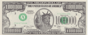 1996 FANTASY 1,000,000 DOLLAR BANKNOTE REF-1738 - WORLD BANKNOTES - Cambridgeshire Coins