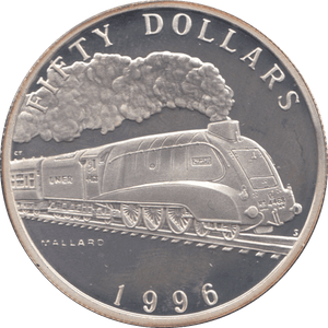 1996 FIFTY DOLLARS SILVER PROOF USA - SILVER WORLD COINS - Cambridgeshire Coins