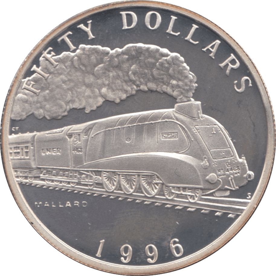 1996 FIFTY DOLLARS SILVER PROOF USA - SILVER WORLD COINS - Cambridgeshire Coins