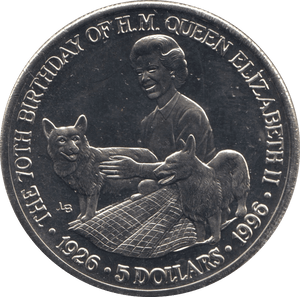 1996 FIVE DOLLARS COIN TURKS AND CAICOS F337 - WORLD COINS - Cambridgeshire Coins