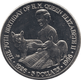 1996 FIVE DOLLARS COIN TURKS AND CAICOS F337 - WORLD COINS - Cambridgeshire Coins