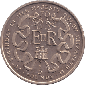 1996 FIVE POUND GIBRALTAR - WORLD COINS - Cambridgeshire Coins