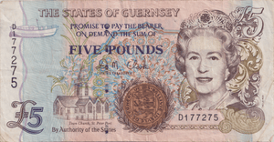 1996 FIVE POUNDS GUERNSEY BANKNOTE REF-1810 - WORLD BANKNOTES - Cambridgeshire Coins
