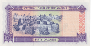 1996 GAMBIA 50 DALASI BANKNOTE REF-1747 - WORLD BANKNOTES - Cambridgeshire Coins