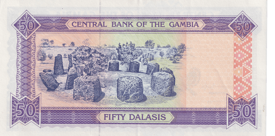 1996 GAMBIA 50 DALASI BANKNOTE REF-1747 - WORLD BANKNOTES - Cambridgeshire Coins