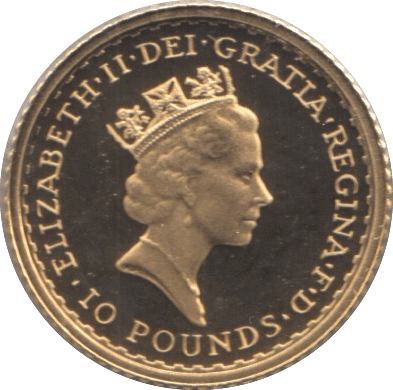 1996 GOLD £10 1/10TH OUNCE BRITANNIA COIN ( PROOF ) - GOLD BRITANNIAS - Cambridgeshire Coins