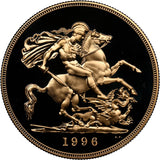 1996 GOLD FIVE POUND SOVEREIGN PF 69 ULTRA CAMEO - NGC GOLD COINS - Cambridgeshire Coins