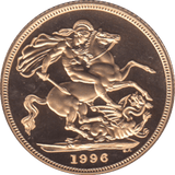 1996 GOLD SOVEREIGN ( PROOF ) - SOVEREIGN - Cambridgeshire Coins