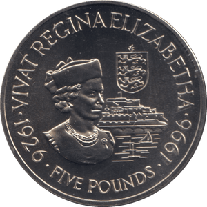 1996 GUERNSEY £5 COMMEMORATIVE COIN ELIZABETH REGINA - WORLD COINS - Cambridgeshire Coins