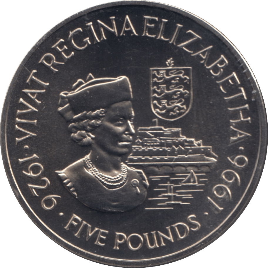 1996 GUERNSEY £5 COMMEMORATIVE COIN ELIZABETH REGINA - WORLD COINS - Cambridgeshire Coins