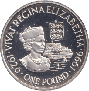 1996 GUERNSEY ONE POUND SILVER PROOF - £1 Silver Proof - Cambridgeshire Coins
