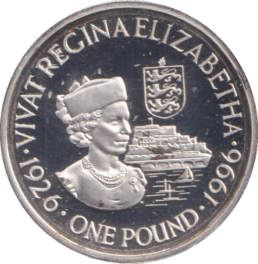 1996 GUERNSEY ONE POUND SILVER PROOF - £1 Silver Proof - Cambridgeshire Coins
