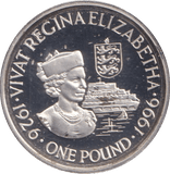 1996 GUERNSEY ONE POUND SILVER PROOF - £1 Silver Proof - Cambridgeshire Coins