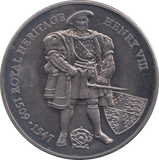 1996 HENRY VIII TWO POUNDS FALKLAND ISLANDS - WORLD COINS - Cambridgeshire Coins