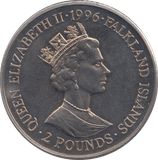 1996 HENRY VIII TWO POUNDS FALKLAND ISLANDS - WORLD COINS - Cambridgeshire Coins