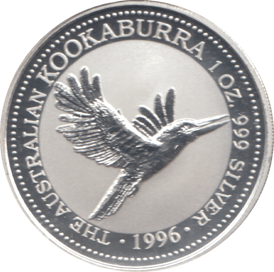 1996 KOOKABURRA 1 OZ .999 FINE SILVER AUSTRALIA DOLLAR - SILVER WORLD COINS - Cambridgeshire Coins