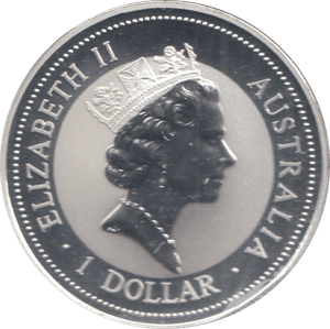 1996 KOOKABURRA 1 OZ .999 FINE SILVER AUSTRALIA DOLLAR - SILVER WORLD COINS - Cambridgeshire Coins