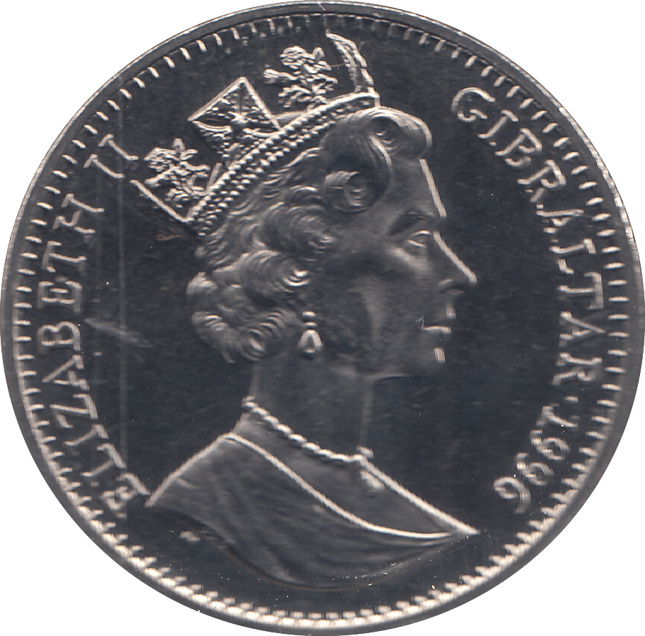 1996 ONE CROWN CENTENARY OF THE CINEMA ( BU ) - WORLD COINS - Cambridgeshire Coins