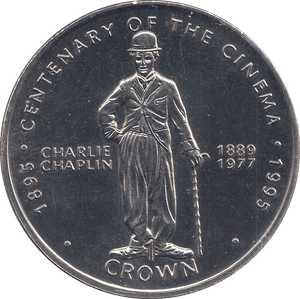 1996 ONE CROWN CENTENARY OF THE CINEMA ( BU ) - WORLD COINS - Cambridgeshire Coins