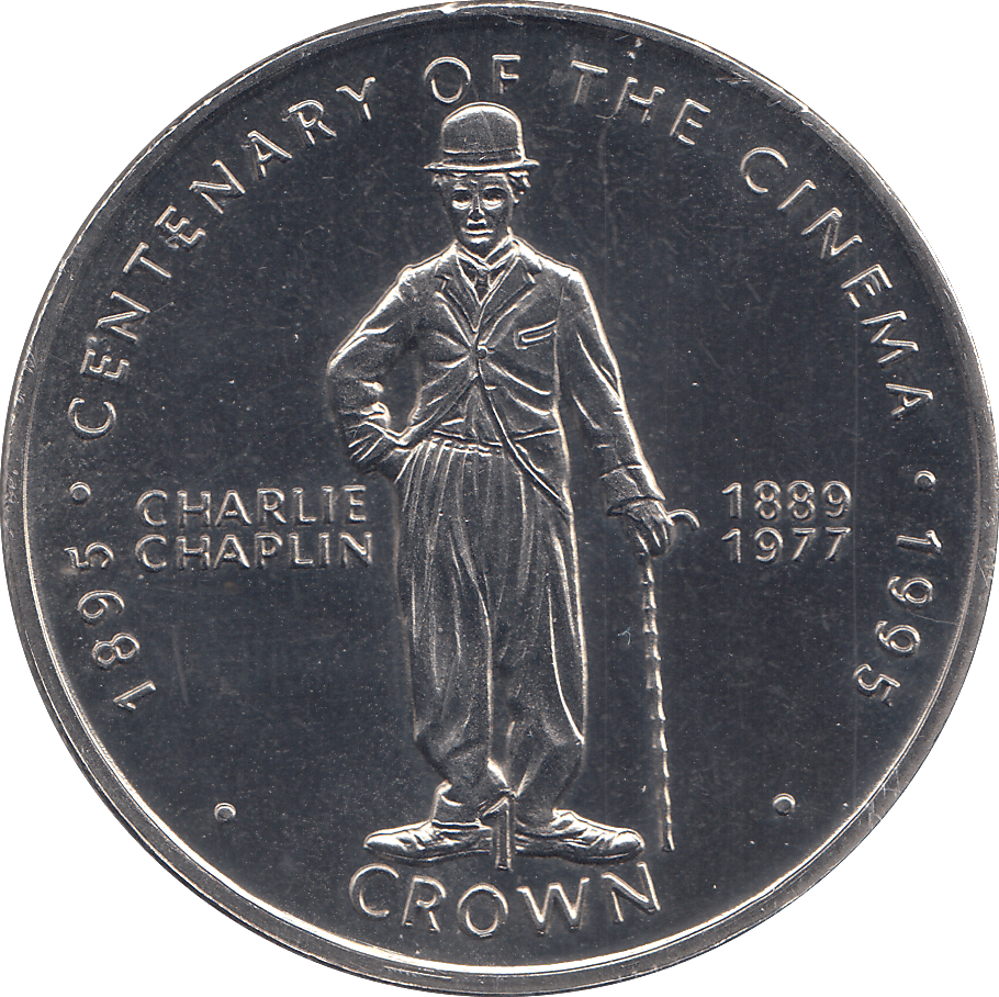1996 ONE CROWN CENTENARY OF THE CINEMA ( BU ) - WORLD COINS - Cambridgeshire Coins