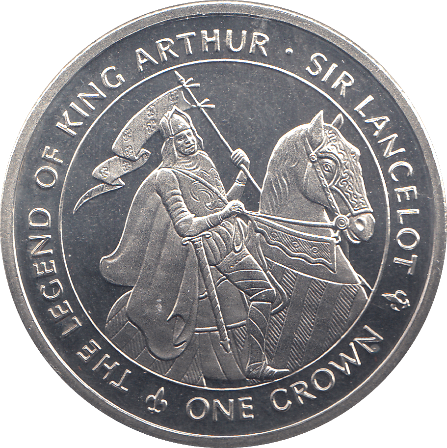 1996 ONE CROWN THE LEGEND OF KING ARTHUR SIR LANCELOT - WORLD COINS - Cambridgeshire Coins