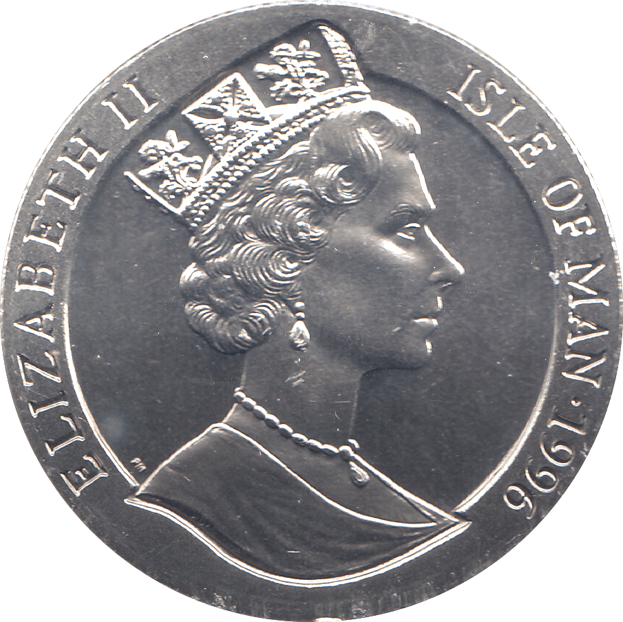1996 ONE CROWN YEAR OF THE RAT - WORLD COINS - Cambridgeshire Coins