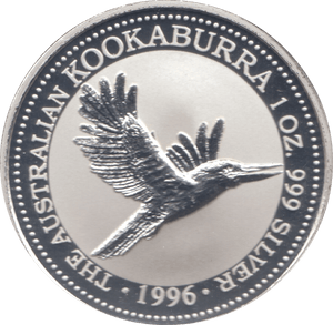 1996 ONE DOLLAR KOOKABURRA SILVER PROOF - SILVER WORLD COINS - Cambridgeshire Coins