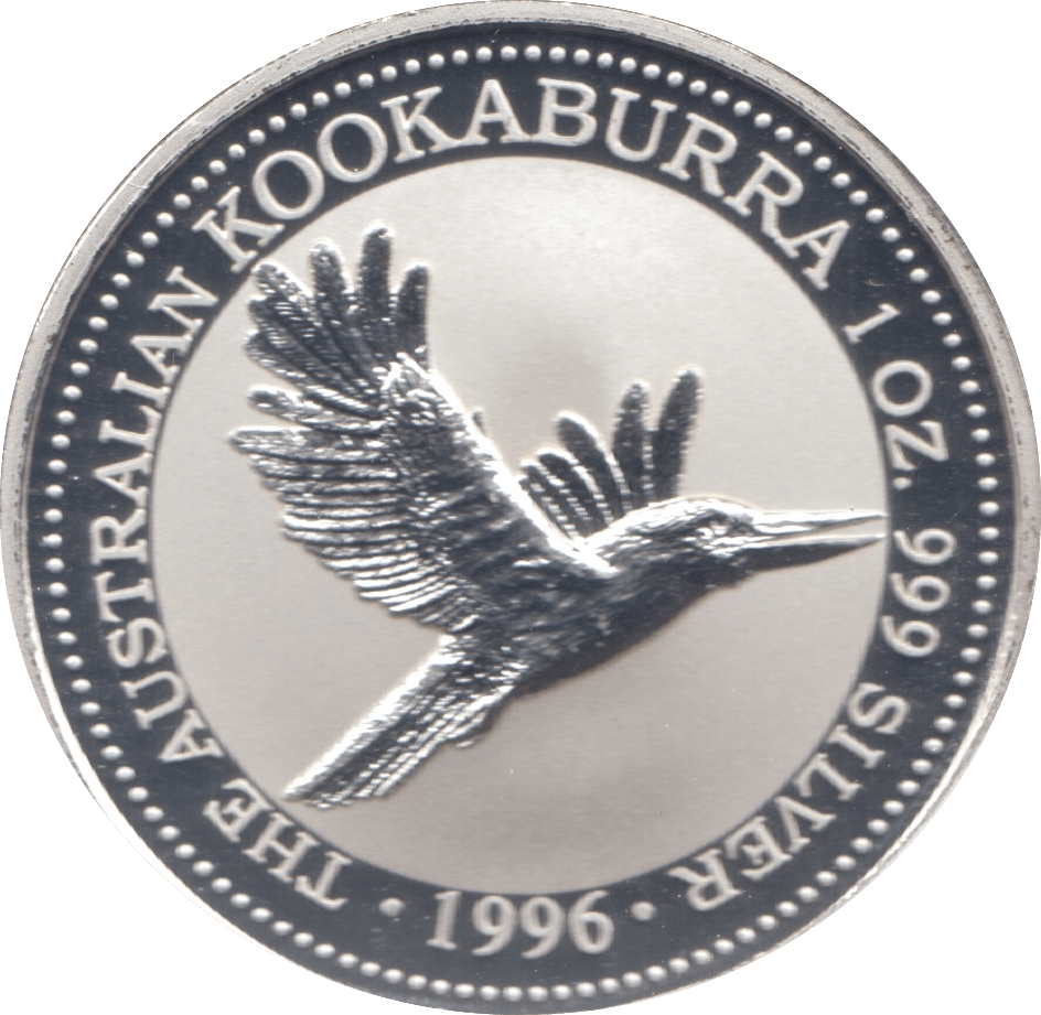 1996 ONE DOLLAR KOOKABURRA SILVER PROOF - SILVER WORLD COINS - Cambridgeshire Coins
