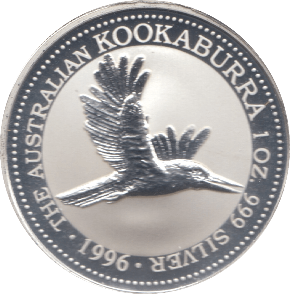 1996 ONE DOLLAR KOOKABURRA SILVER PROOF - SILVER WORLD COINS - Cambridgeshire Coins