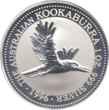 1996 ONE DOLLAR KOOKABURRA SILVER PROOF - SILVER WORLD COINS - Cambridgeshire Coins