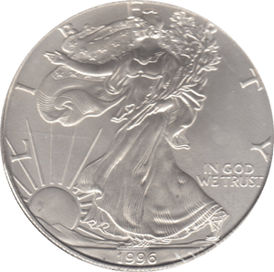 1996 ONE DOLLAR SILVER PROOF USA - SILVER WORLD COINS - Cambridgeshire Coins