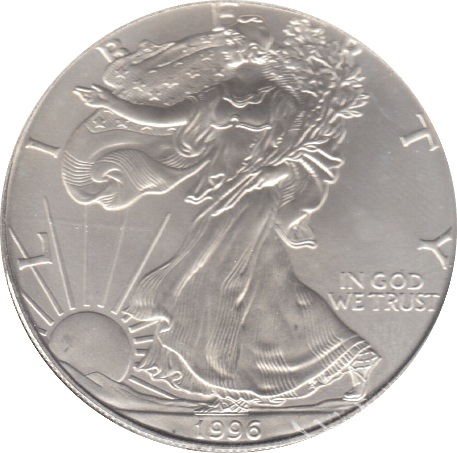 1996 ONE DOLLAR SILVER PROOF USA - SILVER WORLD COINS - Cambridgeshire Coins