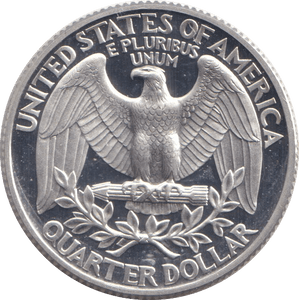 1996 PROOF QUARTER DOLLAR - SILVER WORLD COINS - Cambridgeshire Coins
