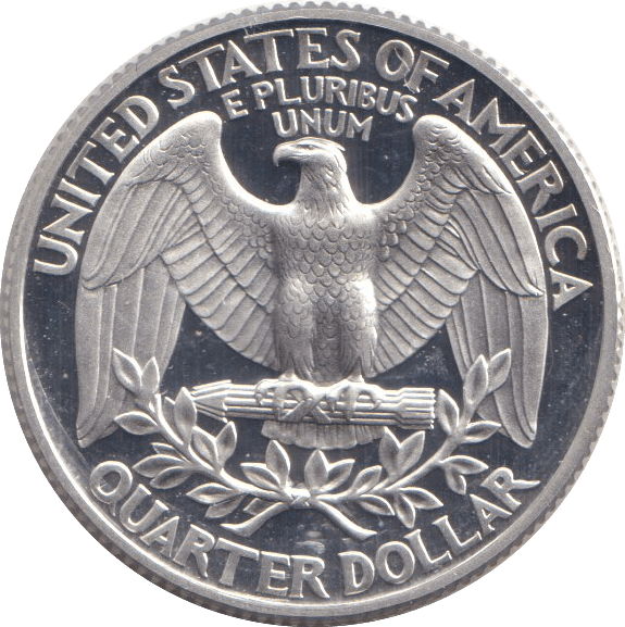 1996 PROOF QUARTER DOLLAR - SILVER WORLD COINS - Cambridgeshire Coins